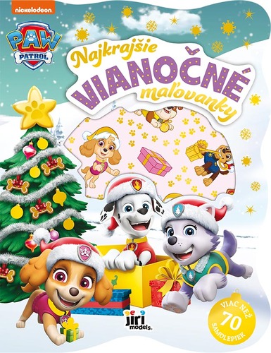 Najkrajšie vianočné maľovanky so samolepkami Labková patrola