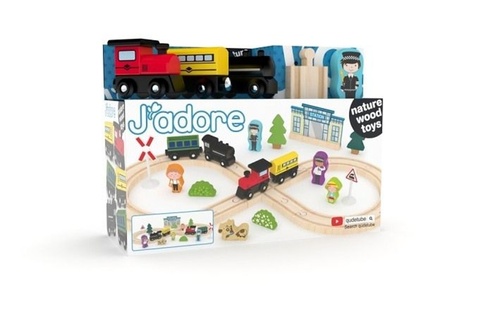 Hrací set vlakové nádraží 34 ks