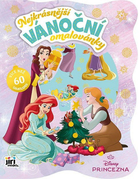 Nejkrásnější vánoční omalovánky se samolepkami Disney Princezny