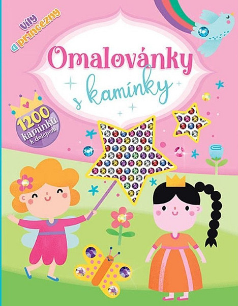 Omalovánky s kamínky Víly a princezny