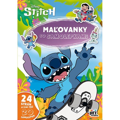 Maľovanky A4 so samolepkami Stitch