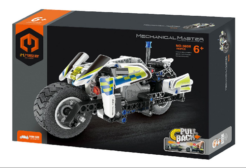 Stavebnice iM.MASTER policejní motorka na zpětné natažení