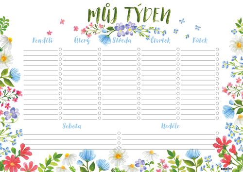 Týdenní plánovač A4 Luční