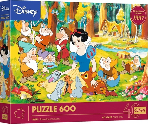 Puzzle Disney Sněhurka a sedm trpaslíků 600 dílků