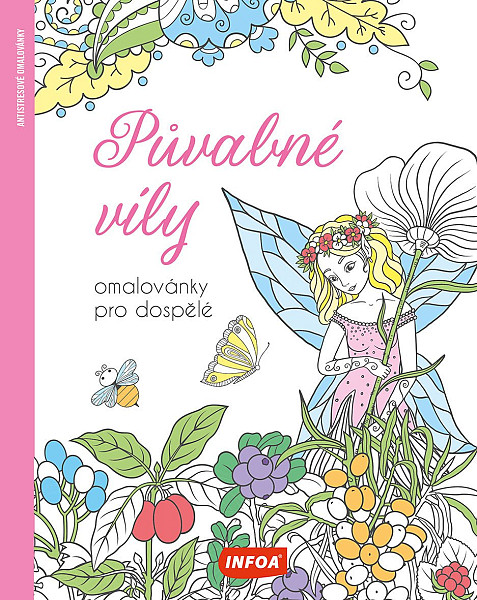 Půvabné víly Omalovánky pro dospělé