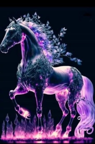 Diamantové malování Duch koně