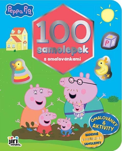 100 samolepek s omalovánkami Prasátko Peppa