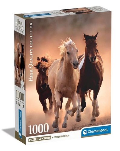 Puzzle 1000 dílků Běžící koně