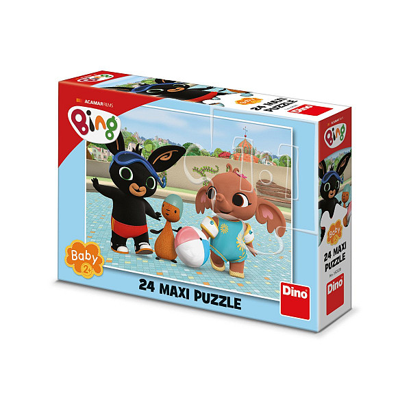 Puzzle 24 maxi Bing u bazénu