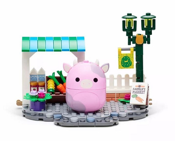 Squishmallows Stavebnice BLDR Patty a farmářský trh