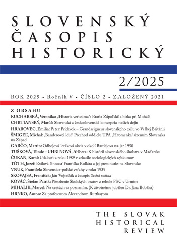 Slovenský časopis historický 2 / 2025