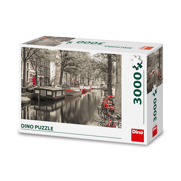 Puzzle 3000 Kanál v Amsterdamu