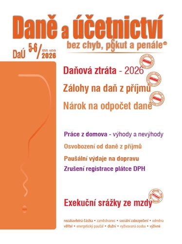 DaÚ 5-6/2026 Daně a účetnictví bez chyb, pokut a penále