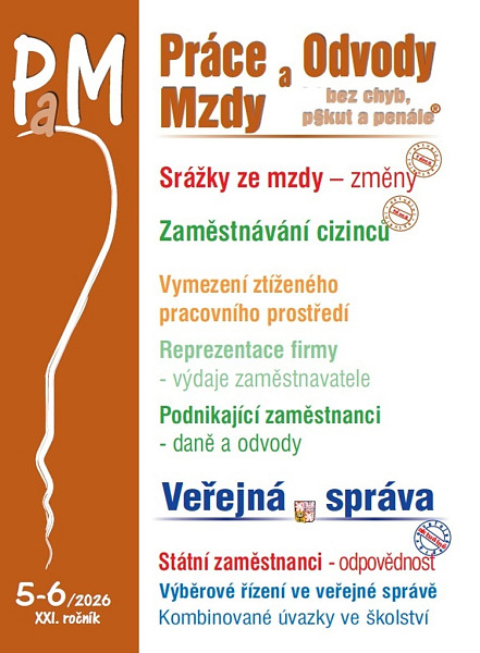 PaM 5-6/2026 Změny srážek ze mzdy