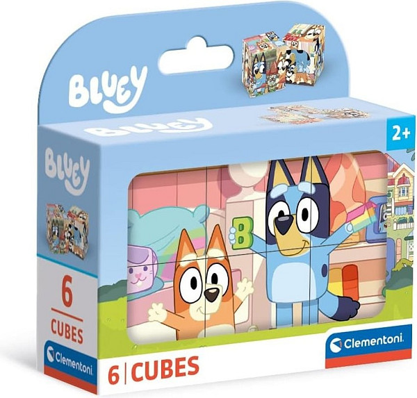 Obrázkové kostky Bluey 6 kostek