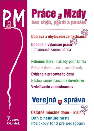 PAM 7/2026 Doprava zamestnanca, Pohonné látky