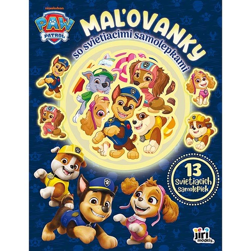 Maľovanky so svietiacimi samolepkami Labková patrola