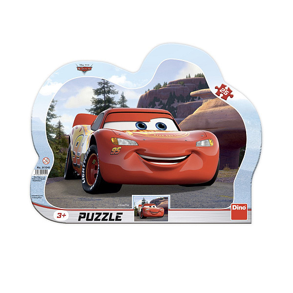 Puzzle 25 Cars Blesk na výletě kontura