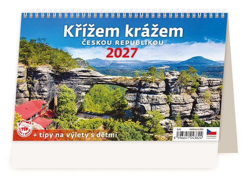 Křížem krážem Českou republikou 2027 - stolní kalendář