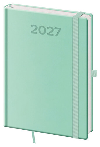 Denní diář 2027 A5 Print Pop světle zelený