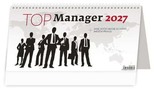 Plánovací kalendář Top Manager 2027 - stolní kalendář