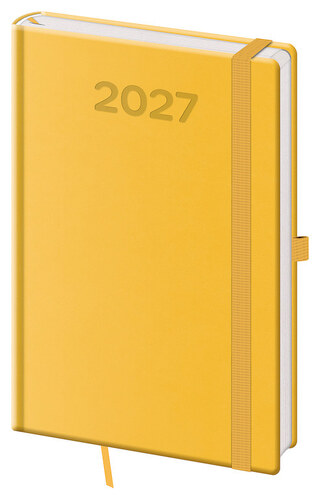 Týdenní diář 2027 A5 Print Pop žlutý