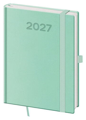 Týdenní diář 2027 B6 Print Pop světle zelený