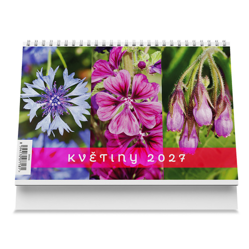 Květiny 2027 - Stolní kalendář