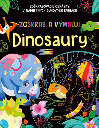 Zoškrab a vymaľuj Dinosaury