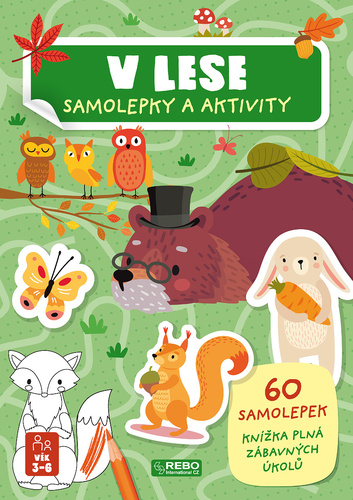 V lese samolepky a aktivity