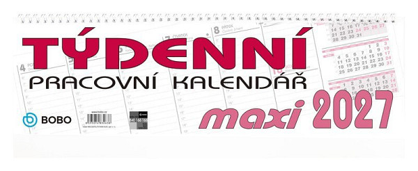 Pracovní kalendář 2027 MAXI - stolní kalendář