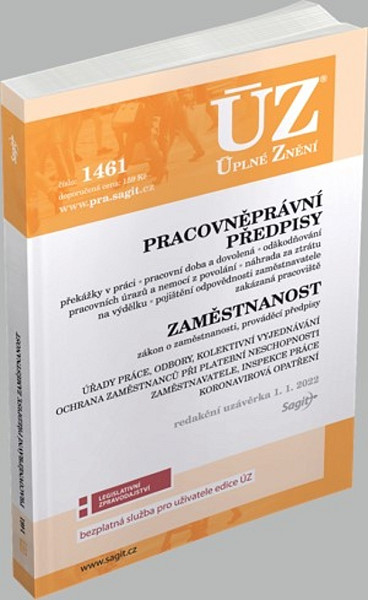 ÚZ č. 1638 - Pracovněprávní předpisy, Zaměstnanost, Odškodňování a náhrady, Odbory, Inspekce práce