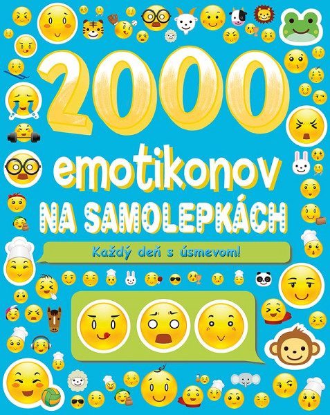 2000 emotikonov na samolepkách - Na každý deň s úsmevom