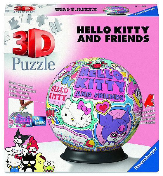 3D Puzzle-Ball: Hello Kitty 72 dílků