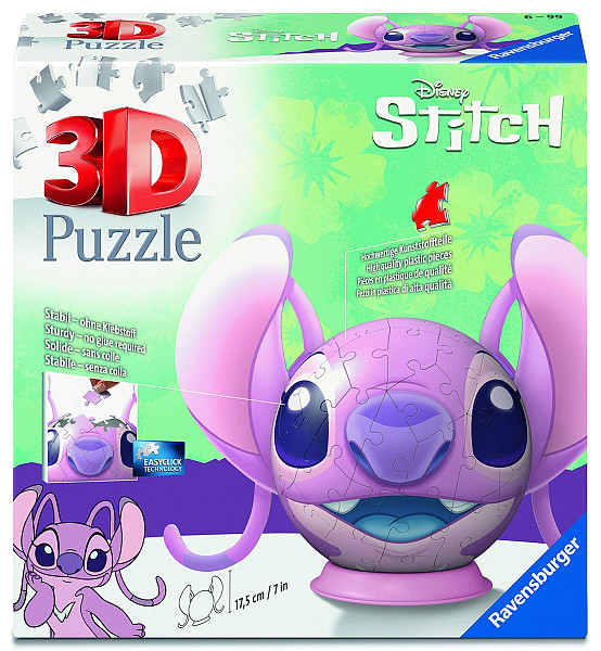 3D Puzzle-Ball: Stitch Angel 72 dílků