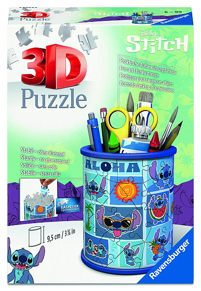 3D Puzzle: Stojan na tužky Stitch 54 dílků