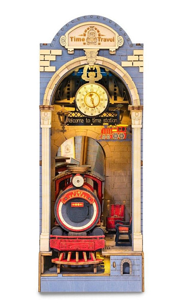 3D Skládačka Zarážka na knihy - Kouzelné nádraží