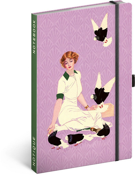 NOTIQUE Notes Holubi Kateřiny Winterové, linkovaný, 13 x 21 cm