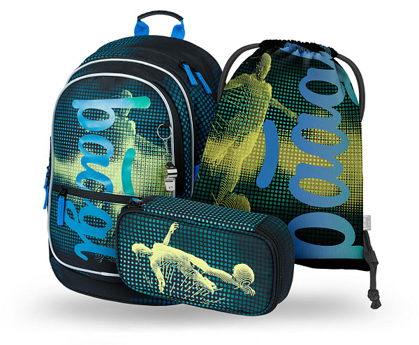 BAAGL 3 SET Core Fotbalový hráč: batoh, penál, sáček