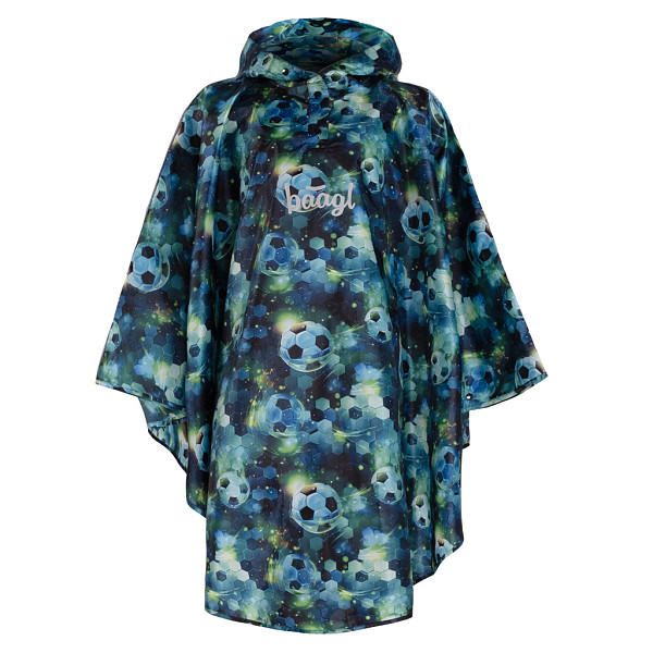 BAAGL Outdoor pláštěnka pončoFotbal vel. M (130 -150 cm)