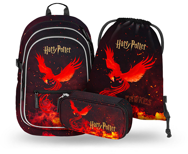 BAAGL SET 3 Core Harry Potter Fénix: batoh, penál, sáček