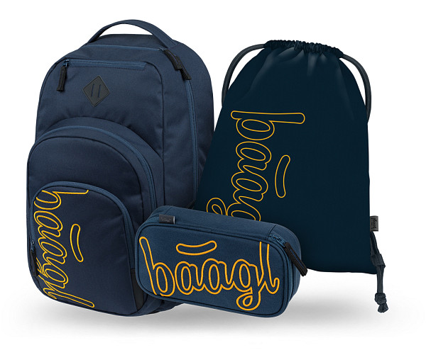 BAAGL SET 3 Coolmate Lux: batoh, penál, sáček