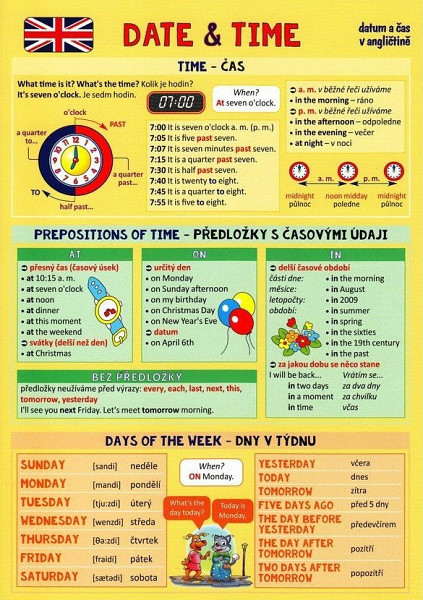 AJ Date & Time - Pomůcka pro školáky