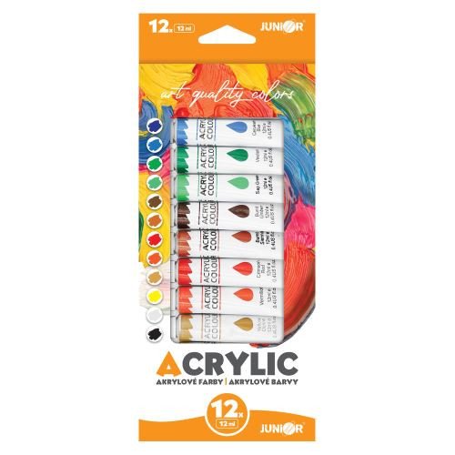 Akrylové barvy/12 odstínů