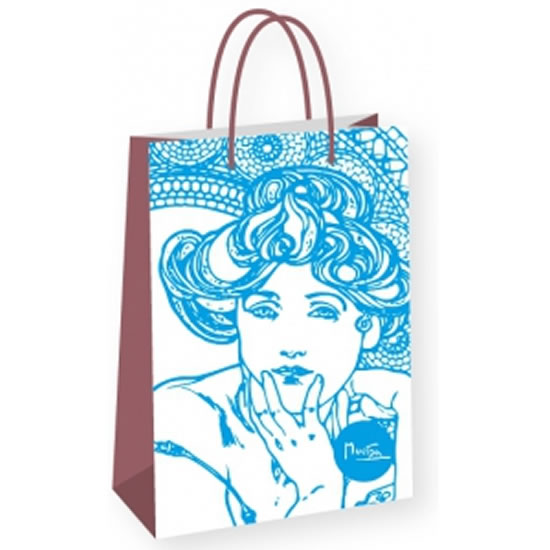 Dárková taška Alfons Mucha – Topaz, Fresh Collection, střední