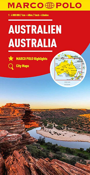 Austrálie 1: 4 000 000 / automapa