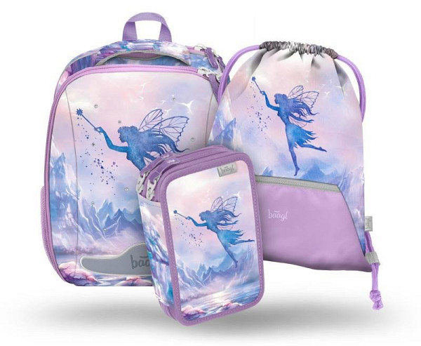 BAAGL 3 SET Shelly Víla: aktovka, penál, sáček