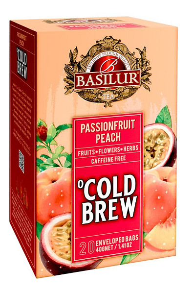 BASILUR Cold Brew Passionfruit Peach přebal 20x2g