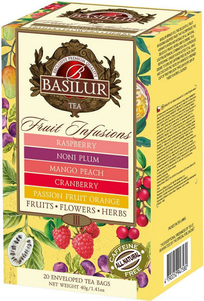 BASILUR Fruit Infusions Assorted Vol. III. přebal 20 gastro sáčků