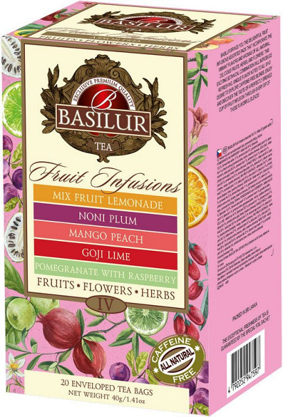 BASILUR Fruit Infusions Assorted Vol. IV. přebal 20 gastro sáčků